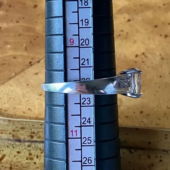 Yellow Labradorite Sterling Silver Ring Size 10 - Picture 9 of 10